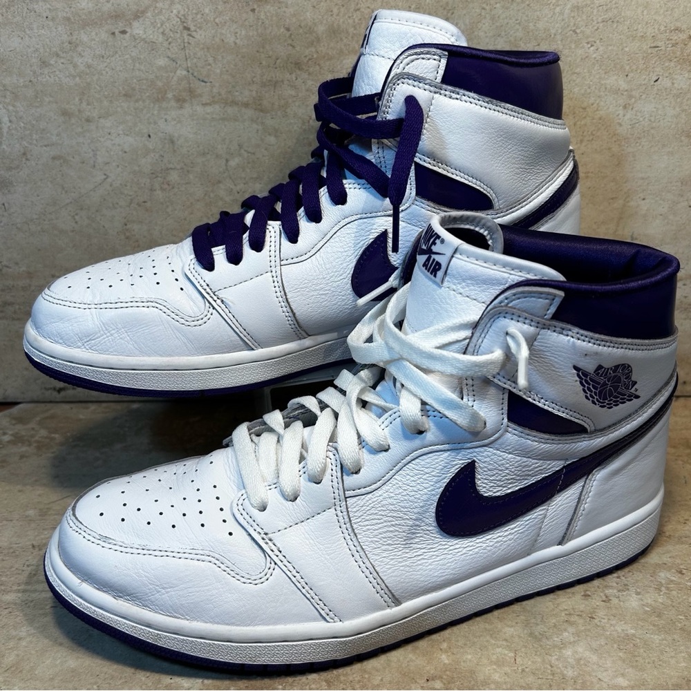 Air Jordan 1 OG High Court Purple‎ Womens 12 Shoes CD0461-151 Mens 10.5